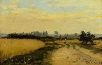 Stanislas Lepine : A Road in the Countryside
